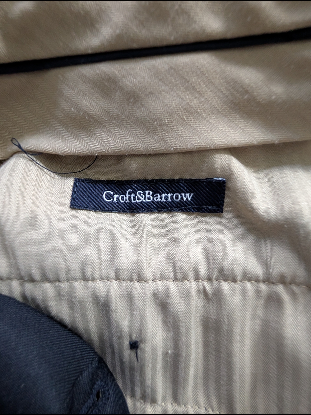 Croft & Barrow Navy Blue Dress Pants - Men's Size 34x32 - EUC - Picture 4 of 6